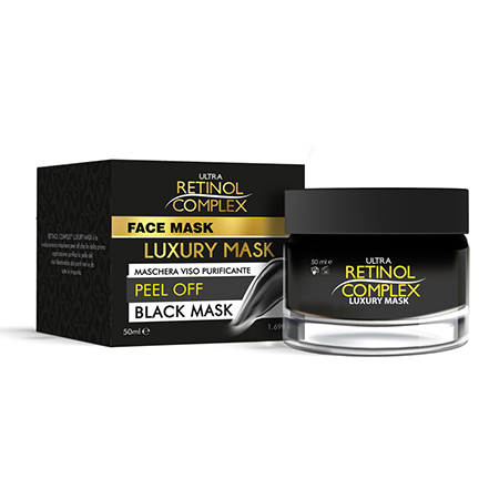Mască neagră peel‑off cu microparticule aurii - 50 ml